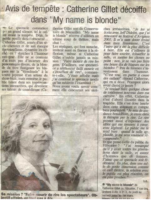 coupure de presse gillet 